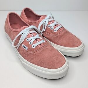 Vans Old Skool Premium Authentic 44  HEIQ Eco Dry suede pink coral women's 8.5